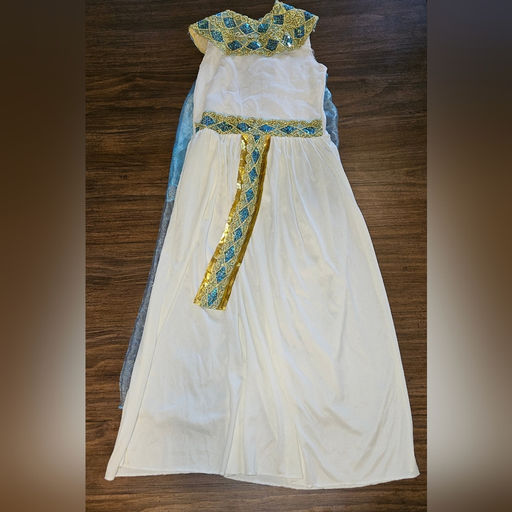 Spirit Cleopatra Costume with Gold and Teal Accents Sz Small
